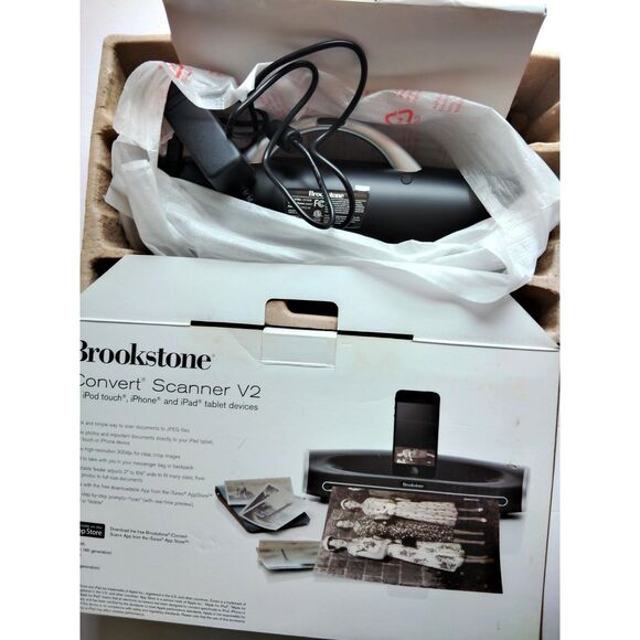 Brookstone iConvert Scanner V2 for Apple iPod Touch,iPhone Tablet Devices - Picture 1 of 9